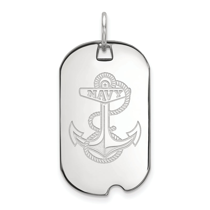 10kw Navy Anchor Small Dog Tag