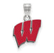 SS University of Wisconsin Small Enamel Pendant