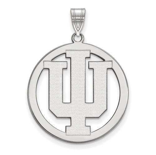 SS Indiana University XL Pendant in Circle