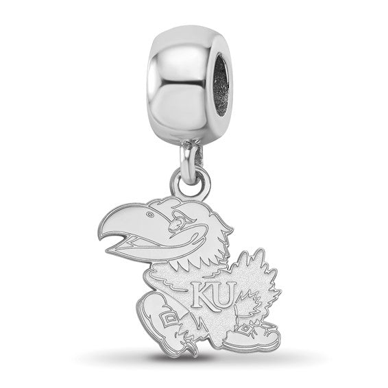 SS University of Kansas Jayhawk Small Dangle Bead Charm