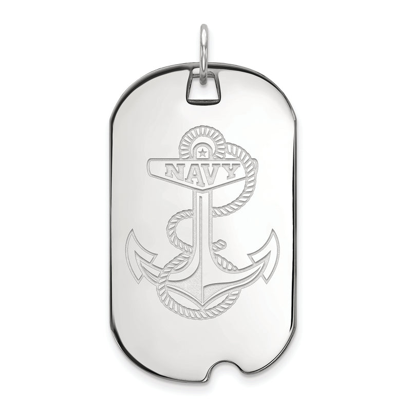 10kw Navy Anchor Large Dog Tag