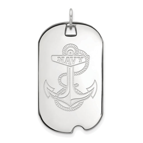 SS Navy Anchor Large Dog Tag