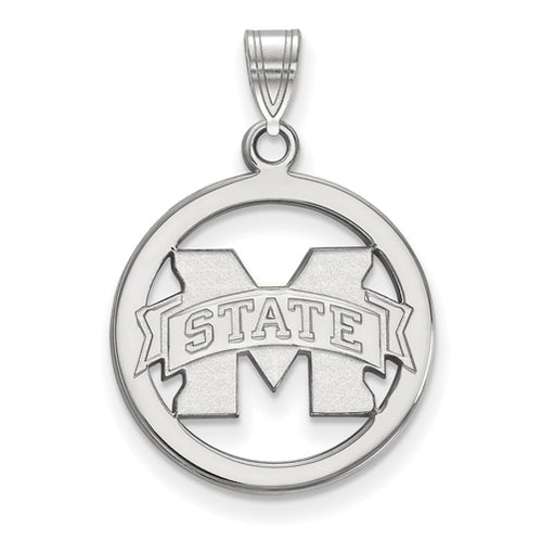 SS Mississippi State University Med Pendant in Circle