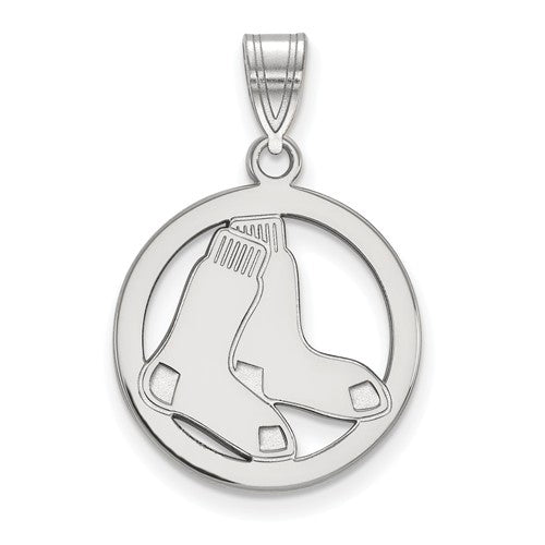 SS MLB  Boston Red Sox Small Logo Pendant in Circle