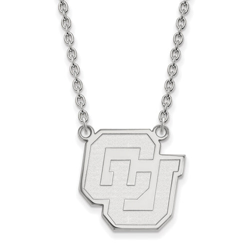 14kw University of Colorado Large Pendant w/Necklace