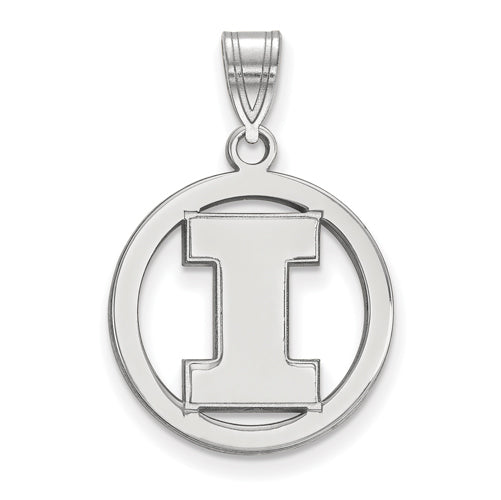 SS University of Illinois Med Pendant in Circle