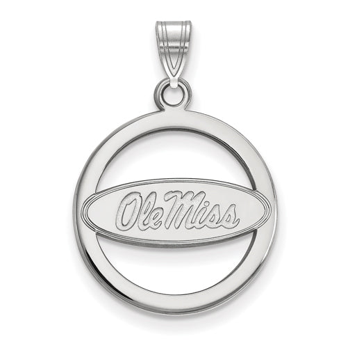 SS University  of Mississippi Med Pendant in Circle