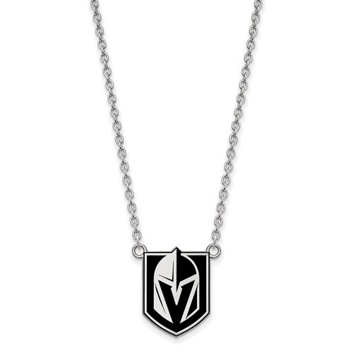 SS Vegas Golden Knights Large Pendant Necklace w/epoxy