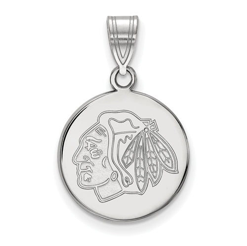 10kw NHL Chicago Blackhawks Medium Disc Logo Pendant