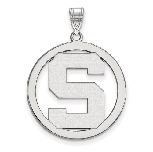 SS Michigan State University L Spartans Pendant in Circle