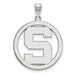 SS Michigan State University L Spartans Pendant in Circle