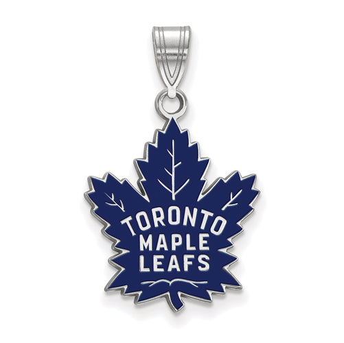 SS NHL Toronto Maple Leafs Large Enamel Pendant