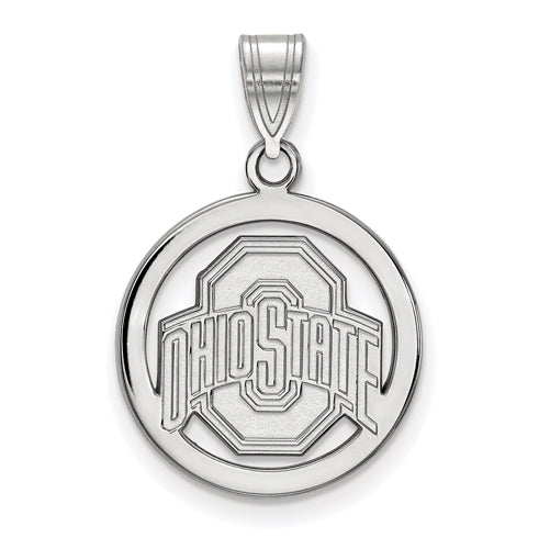 SS Ohio State U Med Buckeyes Logo Pendant in Circle