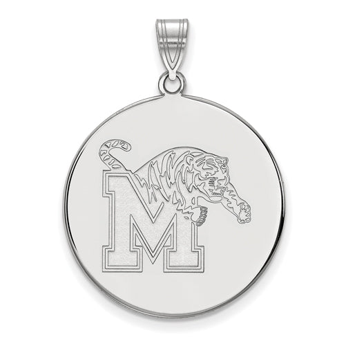 14kw University of Memphis XL Tigers Disc Pendant