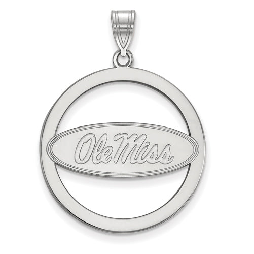 SS U of Miss XL Pendant in Circle