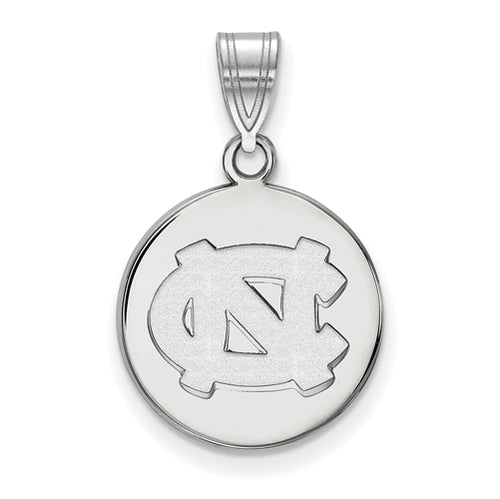 SS University of North Carolina Medium NC Logo Disc Pendant