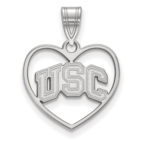 SS Univ of Southern California Pendant in Heart