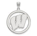 SS University of Wisconsin XL Pendant in Circle