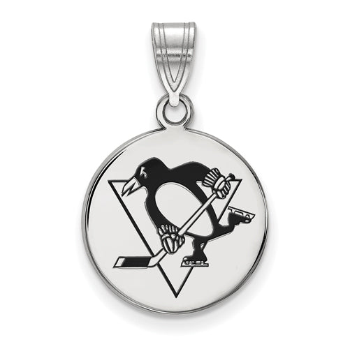 SS NHL Pittsburgh Penguins Medium Enl Disc Pendant