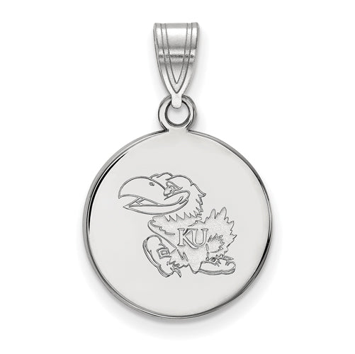 SS University of Kansas Medium Disc Pendant