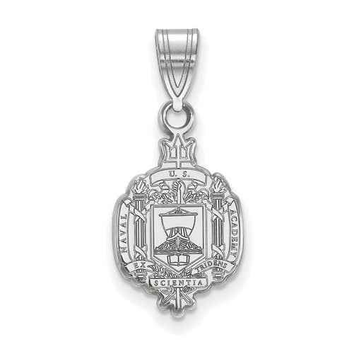SS Navy Medium Crest Pendant