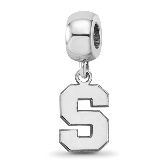 SS Michigan State University Letter S Small Dangle Bead Charm