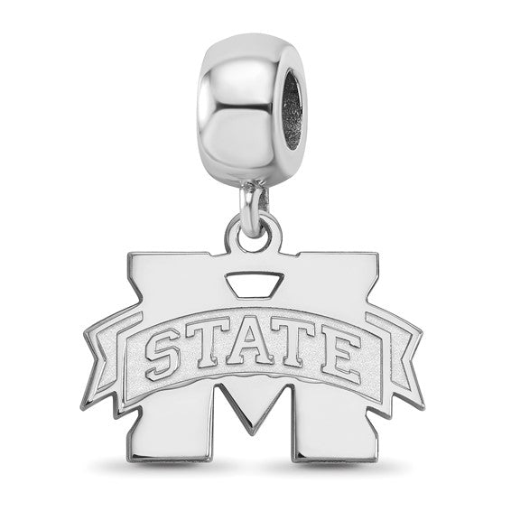 SS Mississippi State University Small Dangle M w/ STATE Bead