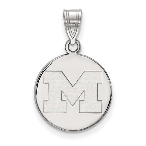 10kw University of Michigan Medium Letter M Disc Pendant