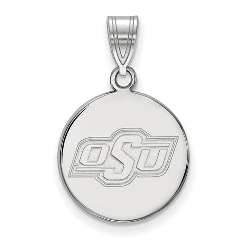 14kw Oklahoma State University Medium Disc Pendant