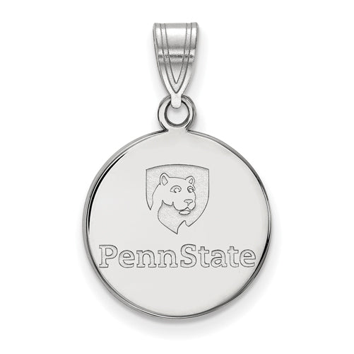 14kw Penn State University Medium Shield Logo Disc Pendant