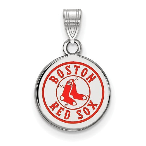 SS MLB  Boston Red Sox Small Enamel Disc Pendant