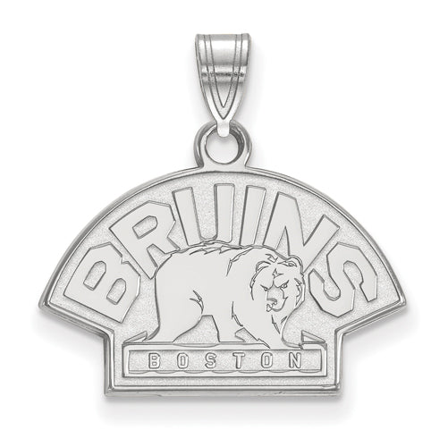 14kw NHL Boston Bruins Small Bear Pendant