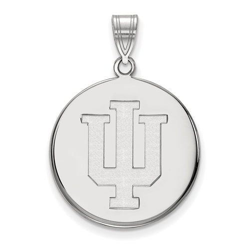 SS Indiana University Large Disc Pendant