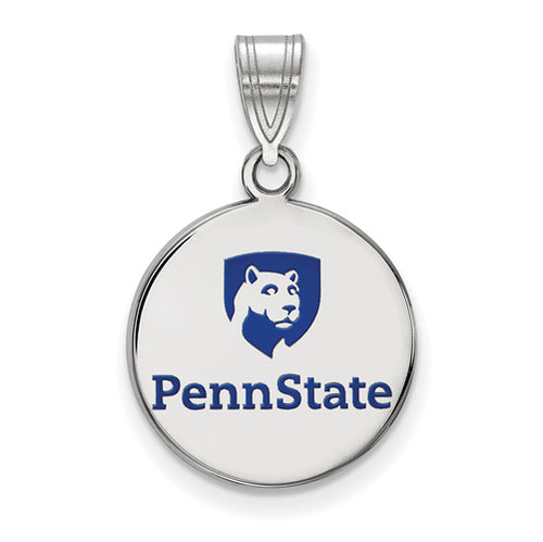 SS Penn State University Medium Enamel Shield Logo Disc Pendant