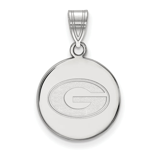 SS University of Georgia Medium Disc Pendant