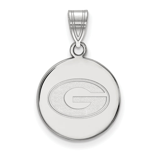 14kw University of Georgia Medium Disc Pendant