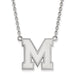 10kw university of Memphis M Large Pendant w/Necklace
