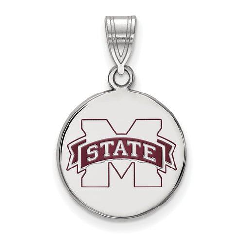 SS Mississippi State University Medium Enamel Disc Pendant