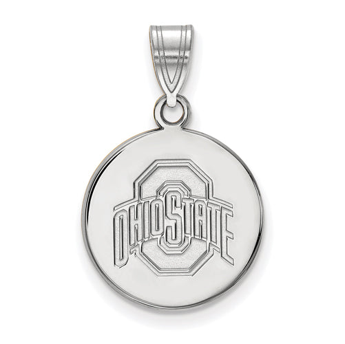 SS Ohio State U Medium Buckeyes Logo Disc Pendant