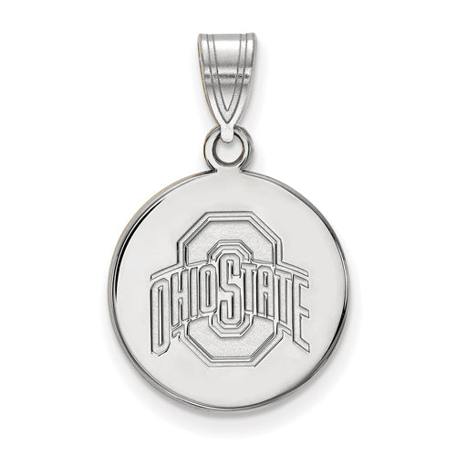 10kw Ohio State U Medium Buckeyes Logo Disc Pendant