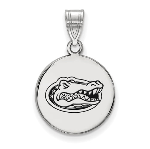 SS Univ of Florida Gator Medium Enameled Disc Pendant