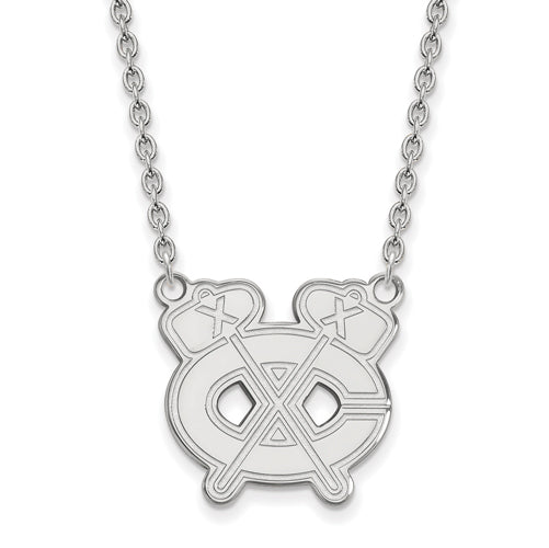 SS NHL Chicago Blackhawks Large Alternate Logo Pendant w/Necklace