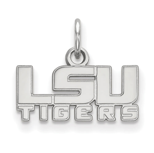 Sterling Silver Louisiana State University Large Pendant by LogoArt  (SS080LSU) - BillyTheTree Jewelry