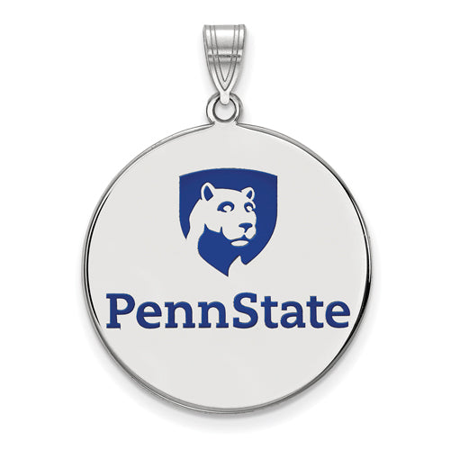 SS Penn State University XL Enamel Shield Logo Disc Pendant
