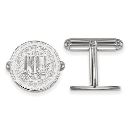 SS Univ of California Berkeley Crest Cuff Links