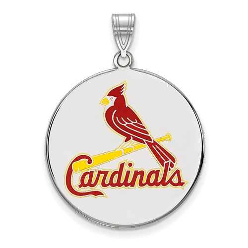 SS MLB  St. Louis Cardinals XL Enamel Disc Pendant