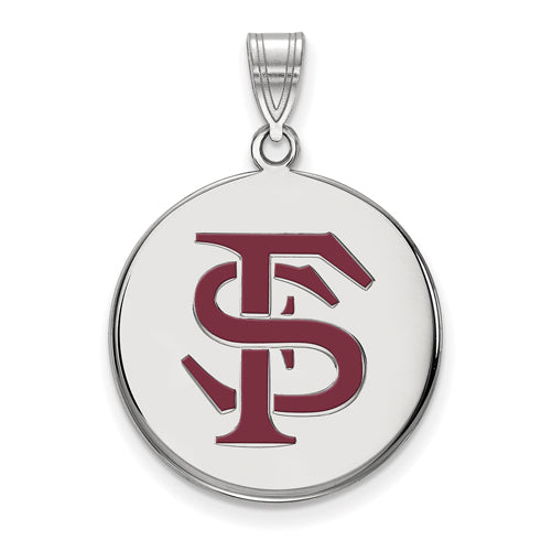 SS Florida State University Large Enamel Disc Pendant