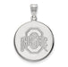 14kw Ohio State U Large Buckeyes Logo Disc Pendant