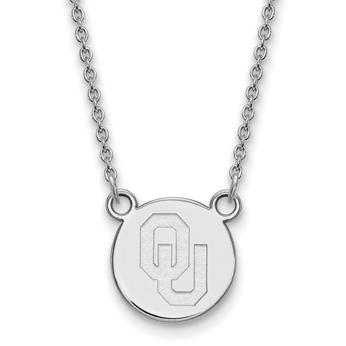 SS Oklahoma Small Disc w/Necklace