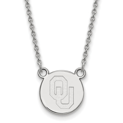SS Oklahoma Small Disc w/Necklace